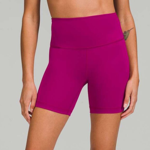 NEW Lululemon Wunder Train High-Rise Short 6" Magenta Purple size 6 - Picture 3 of 4